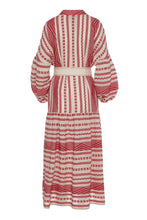 Load image into Gallery viewer, Isabelle Long Dress - Red/ Off White