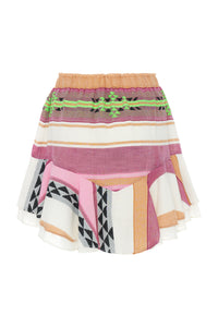 Natalia Short Skirt - M.Pink/Green