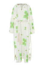 Load image into Gallery viewer, Adela Long Dress - Green/Fuschia