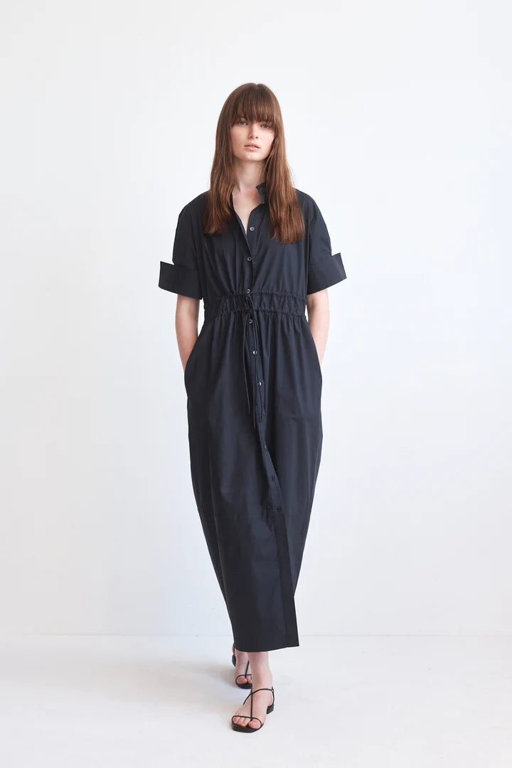 Jack Dress - Navy poplin