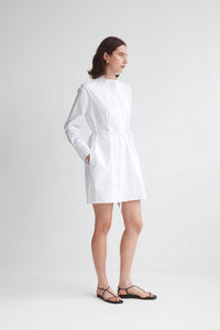 Peggy Dress - White Poplin