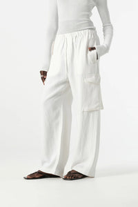 Laurel Relaxed Cargo Pant - White