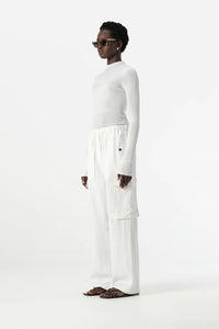 Laurel Relaxed Cargo Pant - White