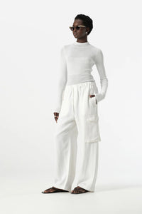 Laurel Relaxed Cargo Pant - White