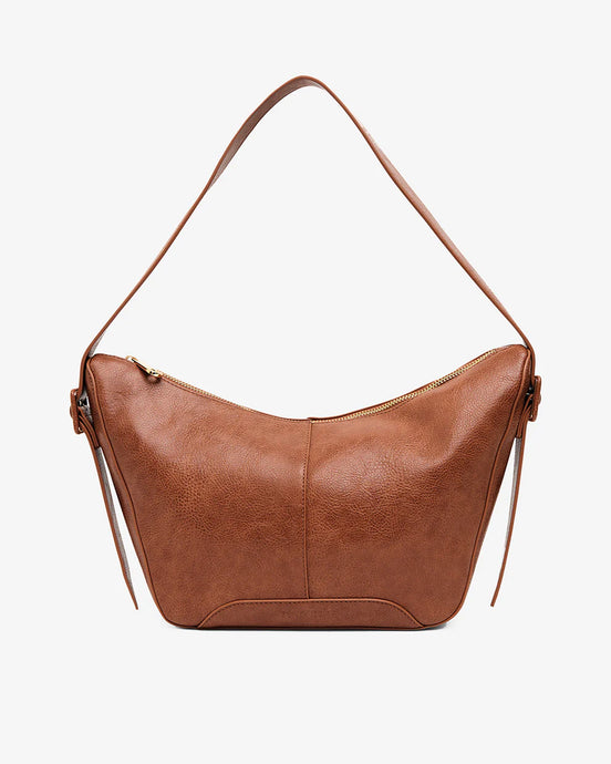 Barton Shoulder Bag - Tan Pebble