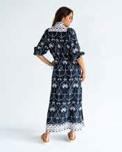 Load image into Gallery viewer, Cascada Maxi Dress - Navy Palm