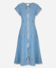 Load image into Gallery viewer, Clovelly Denim  Dress - Light Blue