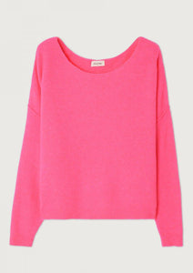 Damsville Sweater - Fluro Pink