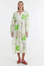 Load image into Gallery viewer, Adela Long Dress - Green/Fuschia