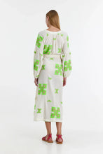 Load image into Gallery viewer, Adela Long Dress - Green/Fuschia