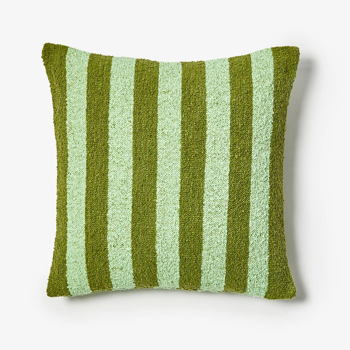 Boucle Stripe Olive 60cm Cushion