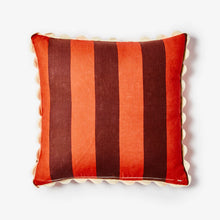 Load image into Gallery viewer, Cushion - Big Stripe Burgundy 60cm