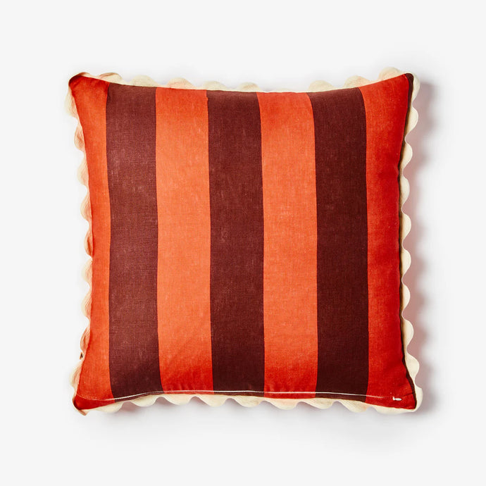 Cushion - Big Stripe Burgundy 60cm