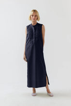 Load image into Gallery viewer, Geneva Dress - Navy Poplin