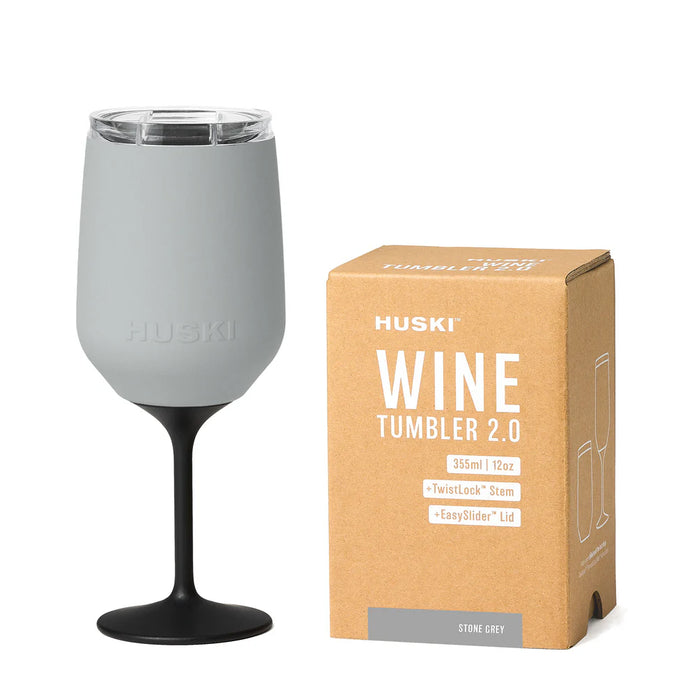 Huski Wine Tumbler 2.0 - Stone Grey