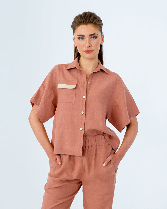 Isabel Shirt - Terracotta