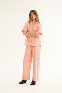 Gaia Pants -Pink Dogwood & Lantana