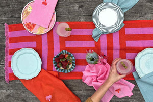 Fruit Punch Tigerlily Table Runner