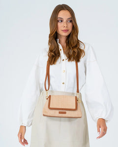 Lugano Crossbody - Tan Weave