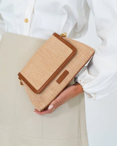 Lugano Crossbody - Tan Weave