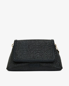 Lugano Crossbody - Black Weave