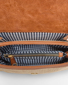 Lugano Crossbody - Tan Weave