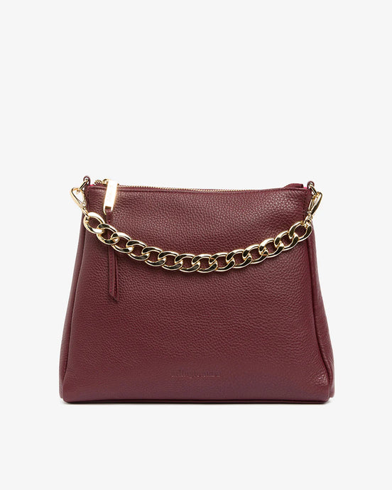 Mini Corinna Handbag - Burgundy