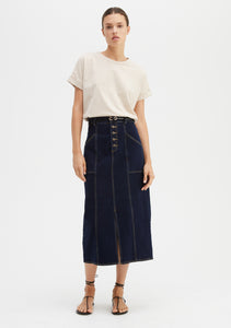 Alfie Denim Skirt- Indigo