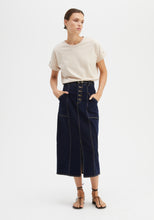 Load image into Gallery viewer, Alfie Denim Skirt- Indigo