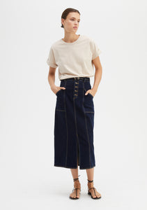 Alfie Denim Skirt- Indigo