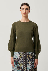 Eastyn Merino Wool Cotton blend Knit - Moss