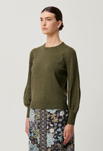 Load image into Gallery viewer, Eastyn Merino Wool Cotton blend Knit - Moss