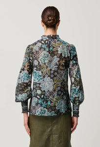 Knox Cotton Silk Shirt - Dahlia Fields