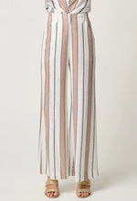 Load image into Gallery viewer, Dynasty Linen Viscose Pant in Cayman Stripe