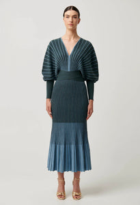 Equinox Wool Cotton Knit Dress - Blurstone