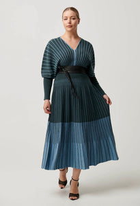 Equinox Wool Cotton Knit Dress - Blurstone