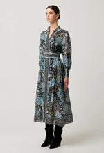 Load image into Gallery viewer, Sierra Cotton Silk Midi Dress - Dahlia Fields