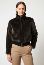 Load image into Gallery viewer, Stella Faux Fur Bomber Jacket - Sable