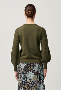 Eastyn Merino Wool Cotton blend Knit - Moss