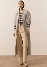 Load image into Gallery viewer, Carter Tie Long cardigan - Silver