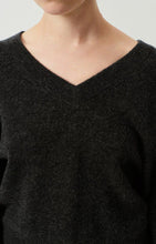 Load image into Gallery viewer, Rax V-Neck Sweater - Coal Melange