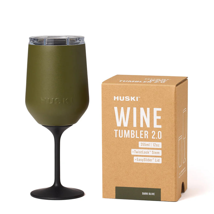 Huski Wine Tumbler 2.0 - Dark olive