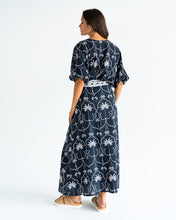 Load image into Gallery viewer, La Rocco Wrap Skirt - Navy Palm