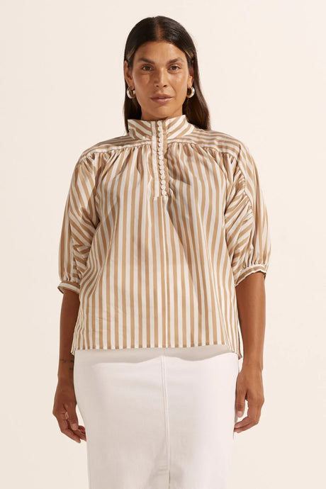 Adage Top - Flax stripe