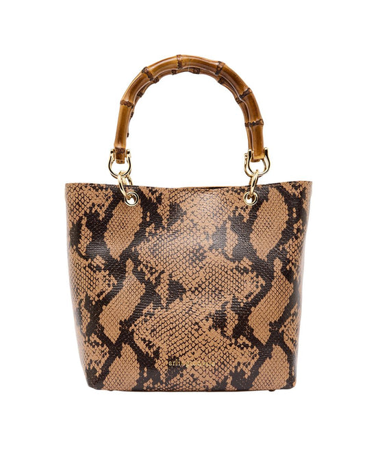 Maya Tote - Caramel Python