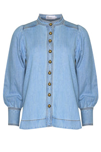 Hanker Top - Light Washed Denim