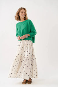 Sunset Maxi Skirt - Creme