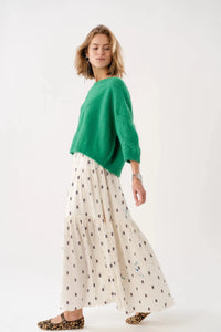 Sunset Maxi Skirt - Creme