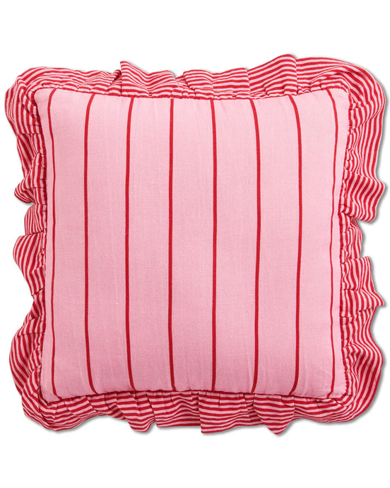 Stripe Frill Cushion - Iced Vovo