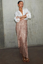 Load image into Gallery viewer, Jaspre Skirt - Gold Sequin